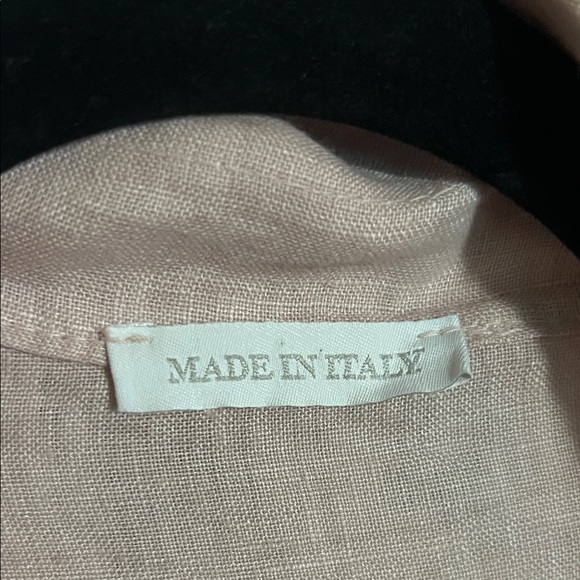 Puro Lino Pink Linen Blouse - Picture 5 of 7